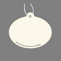 Paper Air Freshener Tag - 1 1/2"x2" Oval Tag W/ Tab